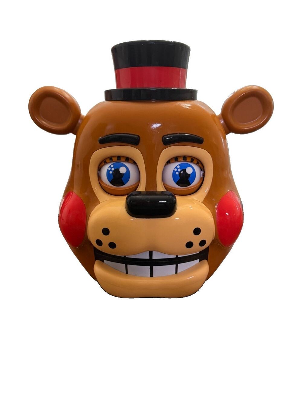 Five Nights At Freddys 2 Freddy Light Up Popcorn Bucket Bank- Works New No Box